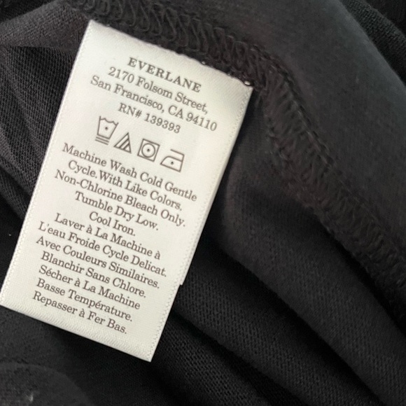 NWT EVERLANE - The Off-Duty Barrel Pant - Organic Cotton - Black - XS - Picture 11 of 12